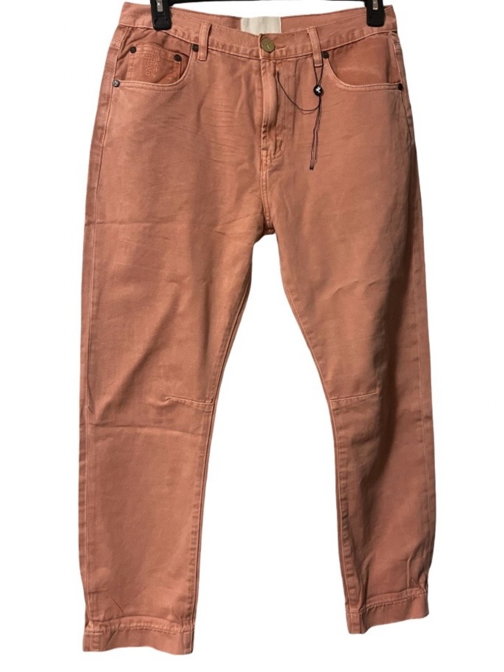 One+Teaspoon Pink Rust-Tone Mid-Waist Straight Leg Jeans Size 28